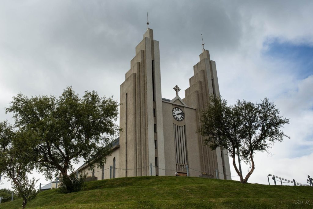 Akureyri Church is the simbol of Akureyri-a  Lutheran church in the town of Akureyri in North Iceland