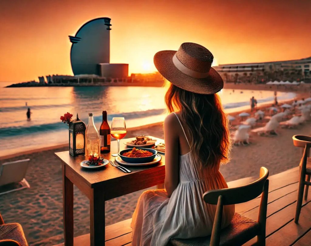 Sunset-Barcelona-Beach_stressless_3days_itinerary.