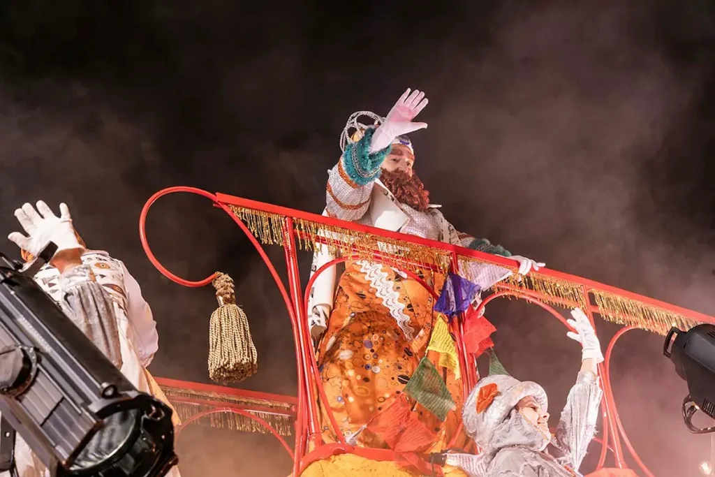 la cabalgata de los reyes magos  en barcelona 